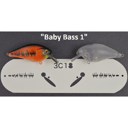 Crankbait Lure Pattern Stencils